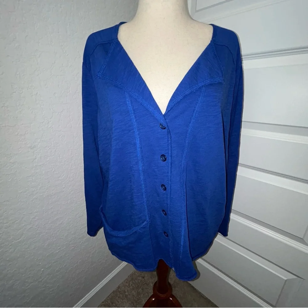 Habitat Clothes To Live In Button Front Cardigan Top - Picture 9 of 9